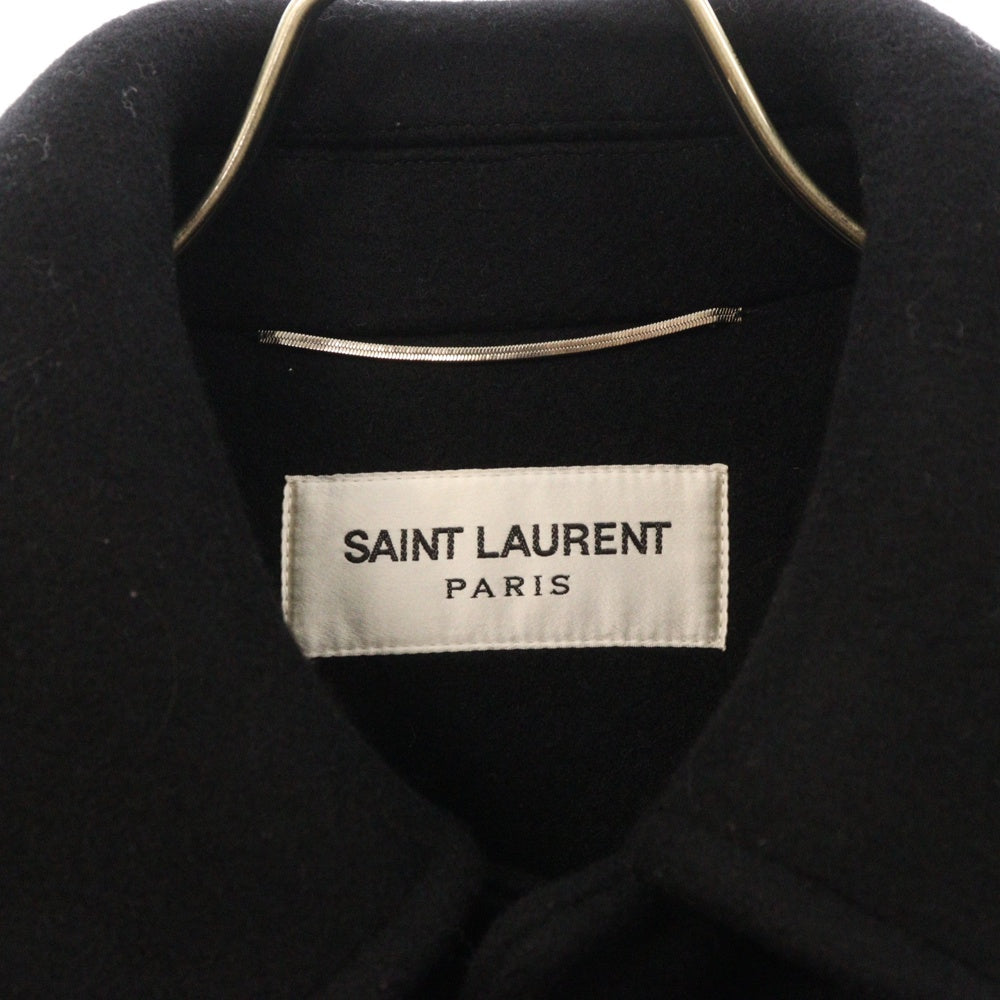 SAINT LAURENT PARIS(サンローランパリ) 13AW by Hedi Slimane CLASSIC DUFFLE COAT IN WOOL 325069 Y580B エディ期 メルトンウールクラシックダッフルコート