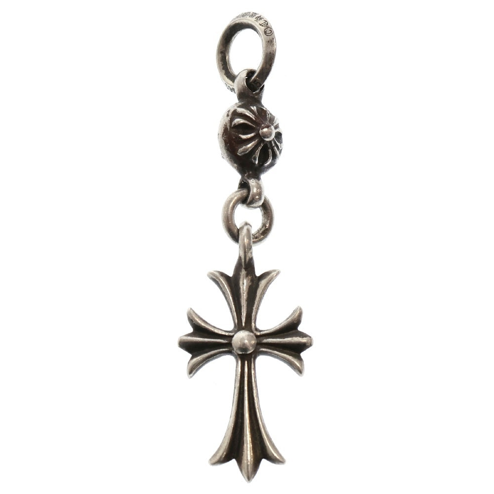 CHROME HEARTS(クロムハーツ) 1B TNY CH CRS 1ボールタイニーCHクロス チャーム シルバーネックレストップ シルバー