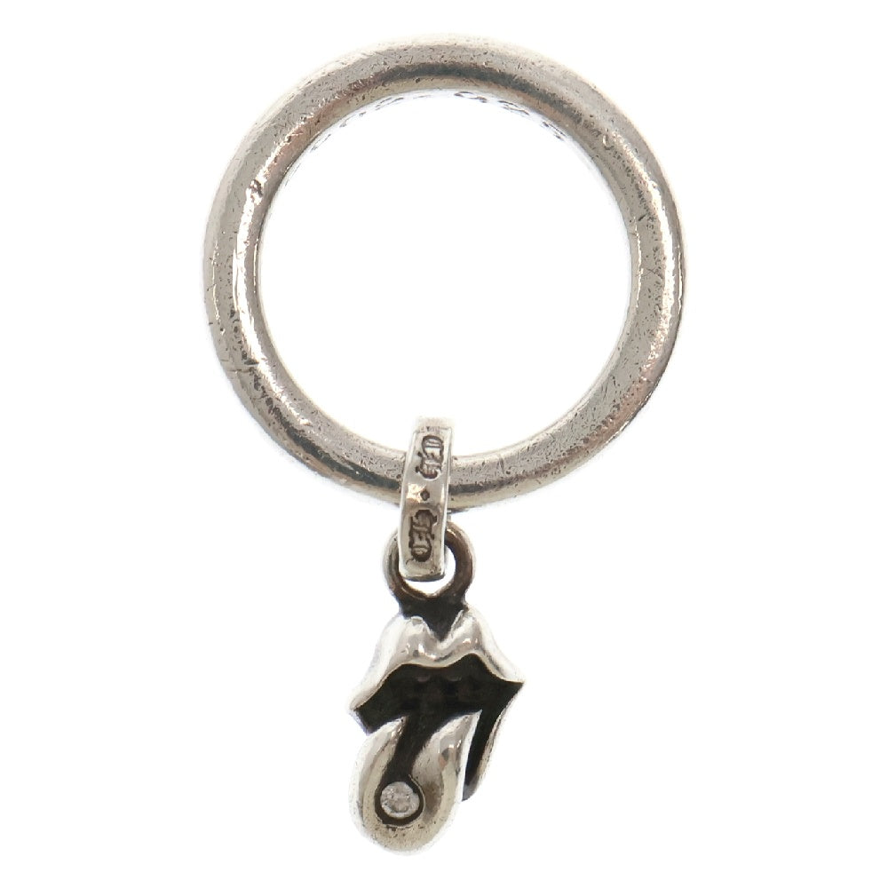 CHROME HEARTS(クロムハーツ) NTFL W 1P DIANTFL wリップアンドタンチャーム 1Pダイヤ シルバーリング シルバー 4号