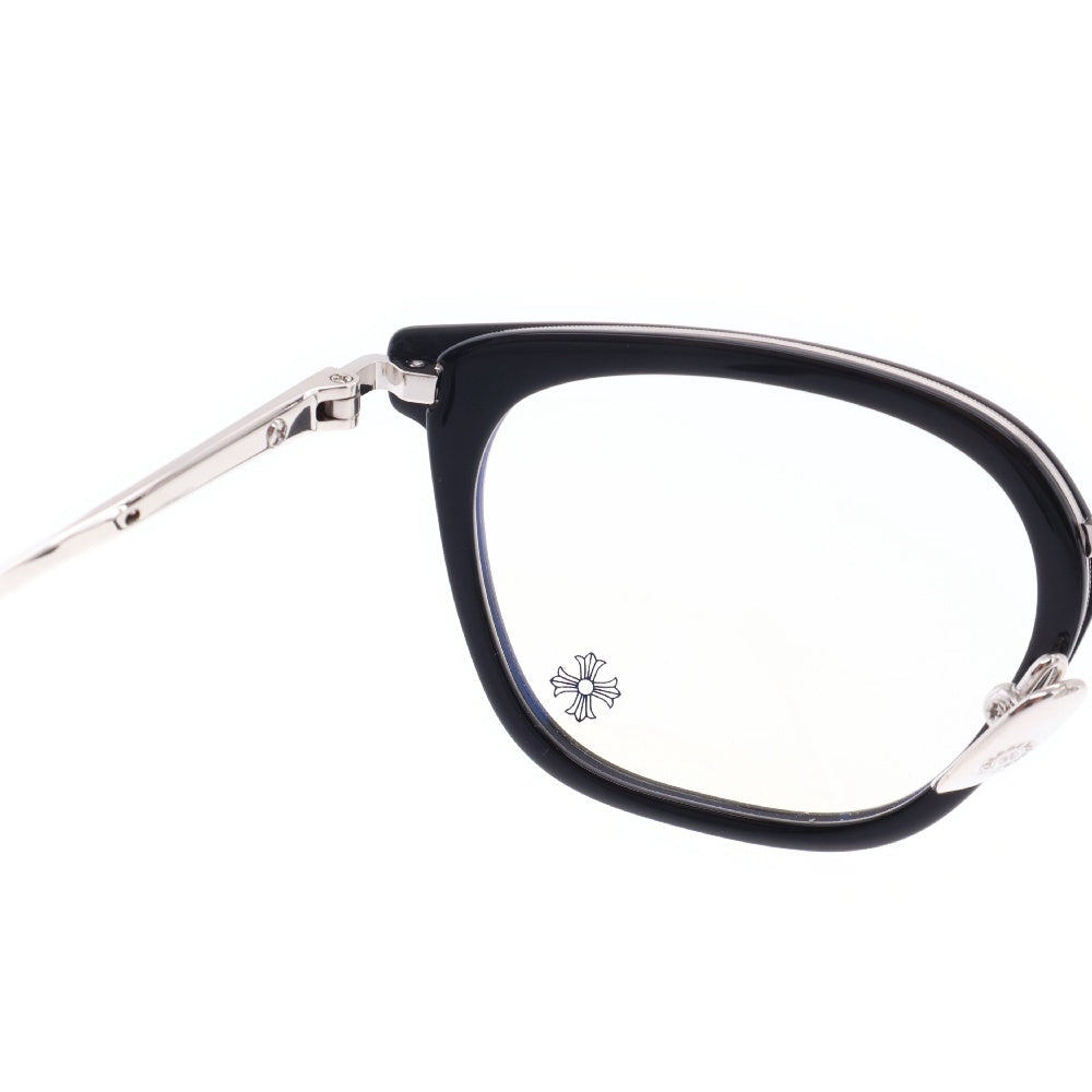 CHROME HEARTS(クロムハーツ) STRAPADICTOM サイドフレアニーボストンフレームサングラス シルバー/ブラック