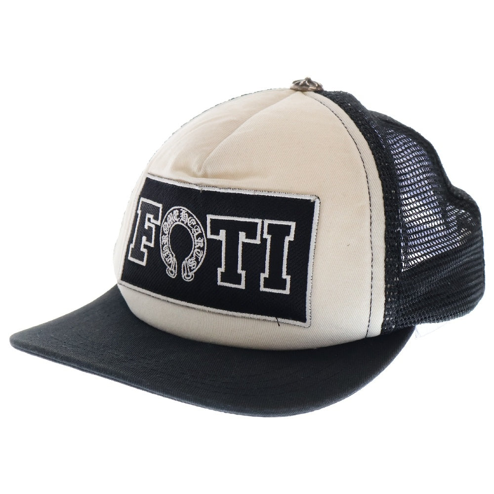 CHROME HEARTS(クロムハーツ) FOTI TRUCKER CAP フォティ トラッカーキャップ クロスボール付メッシュ帽子 ブラック/ホワイト