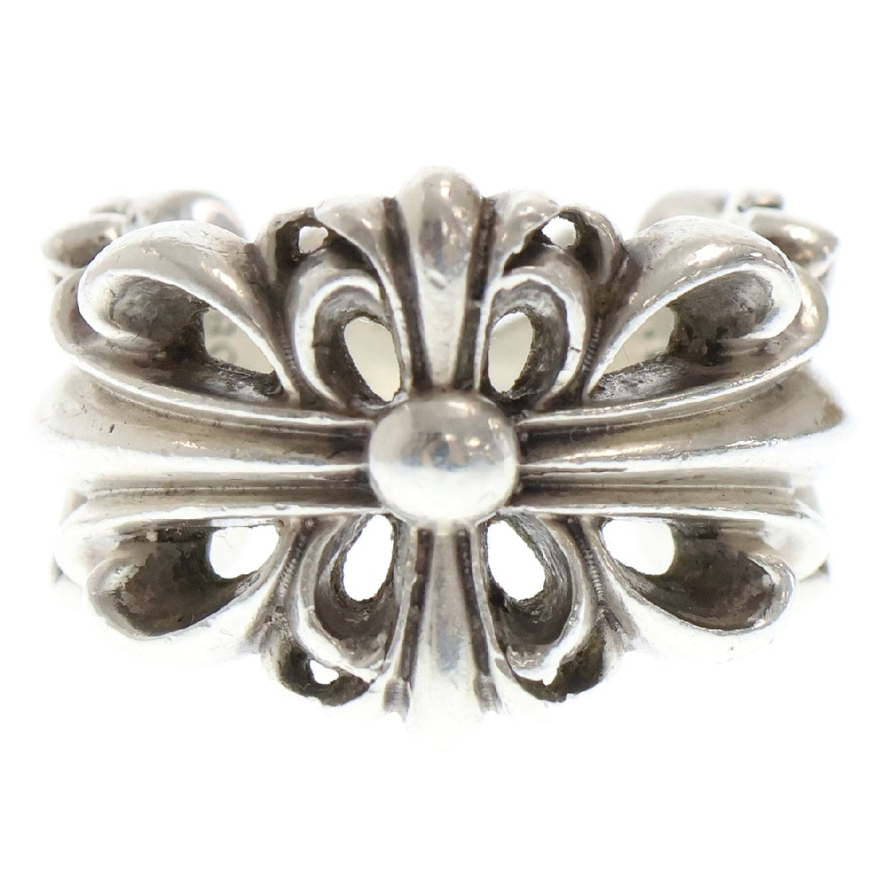 CHROME HEARTS(クロムハーツ) DBL FLRL CRS ダブルフローラルクロス シルバーリング シルバー 15号
