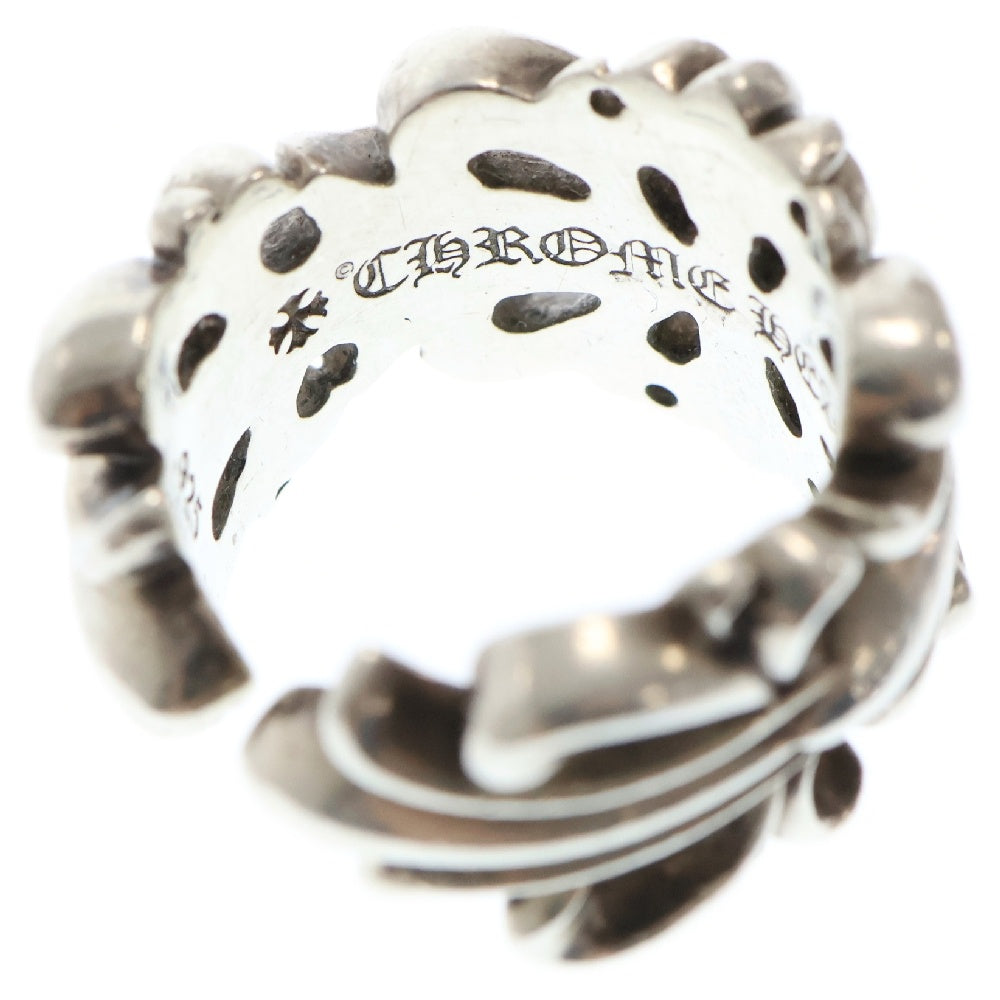 CHROME HEARTS(クロムハーツ) DBL FLRL CRS ダブルフローラルクロス シルバーリング シルバー 15号