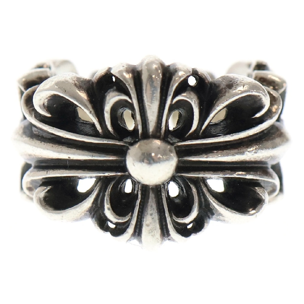 CHROME HEARTS(クロムハーツ) DBL FLRL CRS ダブルフローラルクロス シルバーリング シルバー 10号