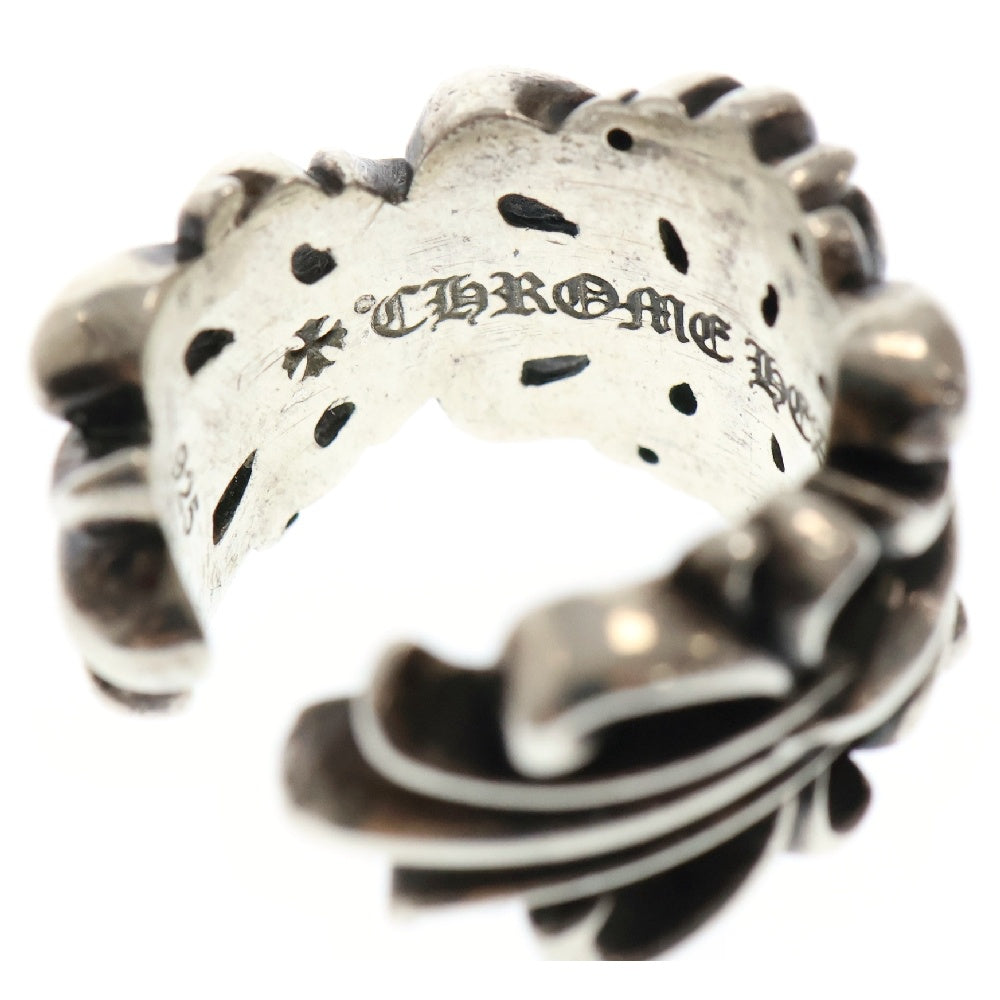 CHROME HEARTS(クロムハーツ) DBL FLRL CRS ダブルフローラルクロス シルバーリング シルバー 10号