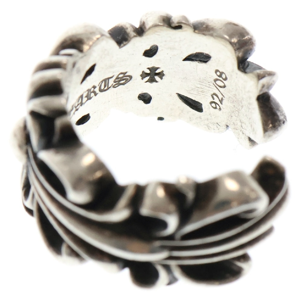 CHROME HEARTS(クロムハーツ) DBL FLRL CRS ダブルフローラルクロス シルバーリング シルバー 10号