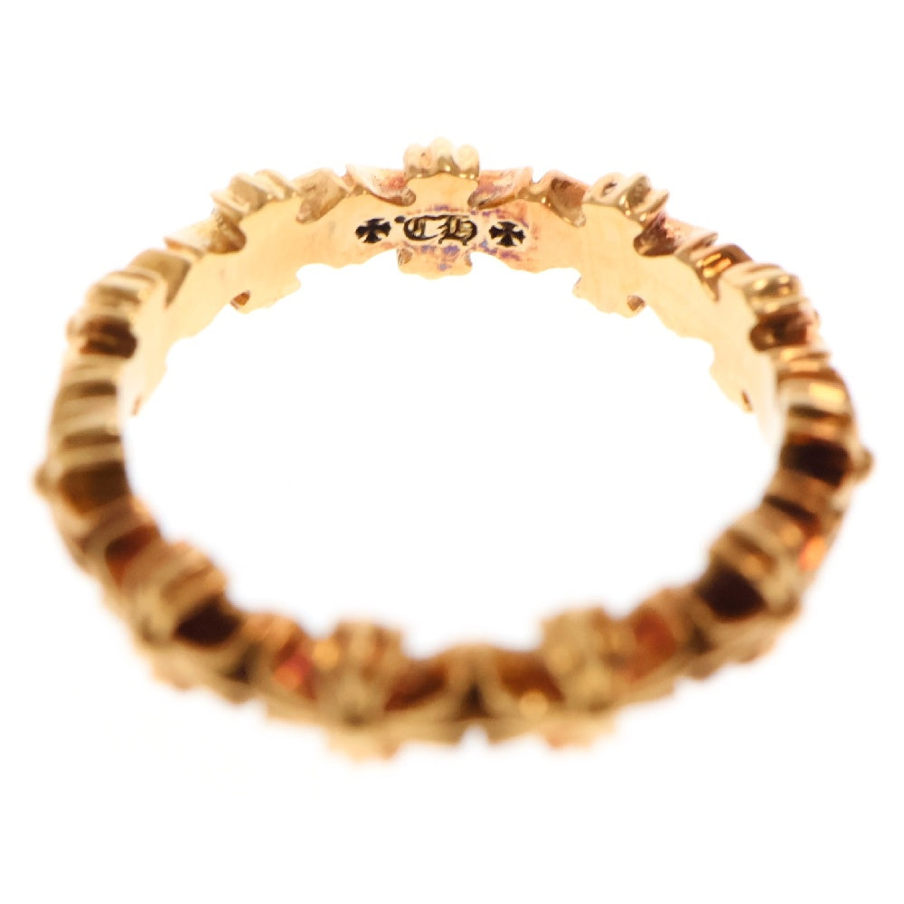 CHROME HEARTS(クロムハーツ) 22K TINY E CH PLS BAND タイニーECHプラスバンド ゴールドリング ゴールド 7号