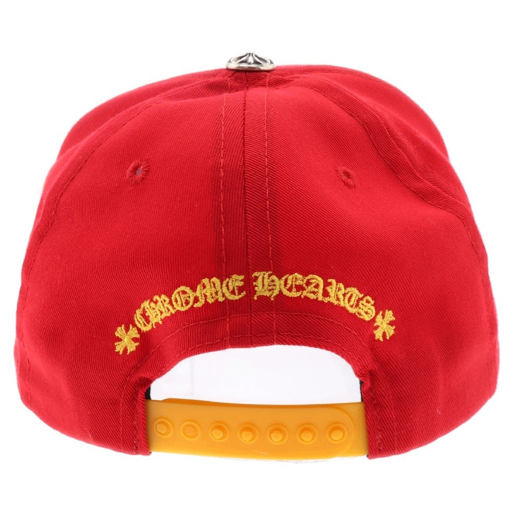 CHROME HEARTS(クロムハーツ) CH HAT クロスボール ベースボールキャップ 帽子 レッド/イエロー