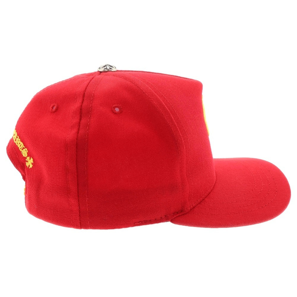 CHROME HEARTS(クロムハーツ) CH HAT クロスボール ベースボールキャップ 帽子 レッド/イエロー