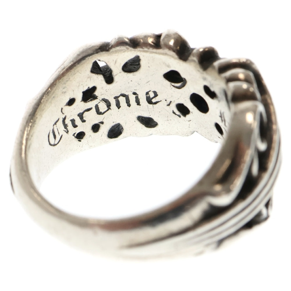 CHROME HEARTS(クロムハーツ) K&T 5PT AFT SPA DIA 5ポイント アフター サファイヤ ダイヤ シルバーリング シルバー/ブルー22号