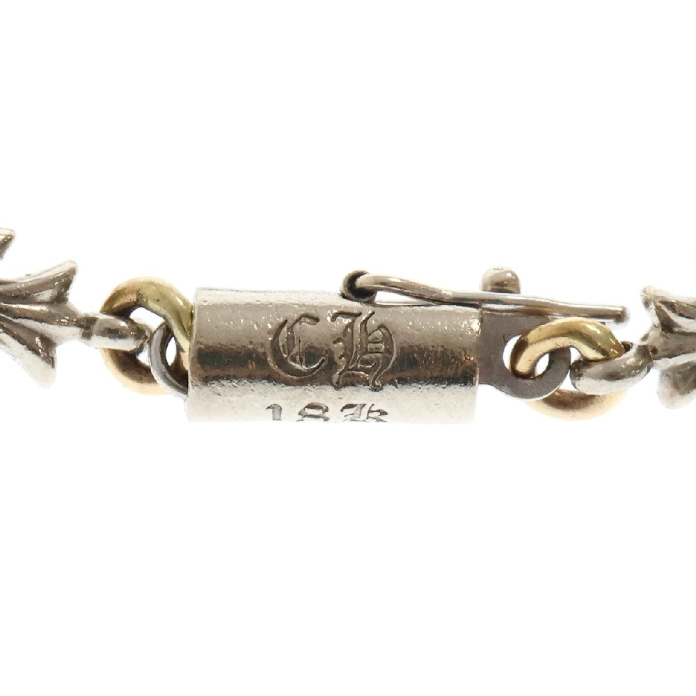 CHROME HEARTS(クロムハーツ) 18K TNY E CH PLS タイニーECHプラス ホワイトゴールド コンビブレスレット 11LINK