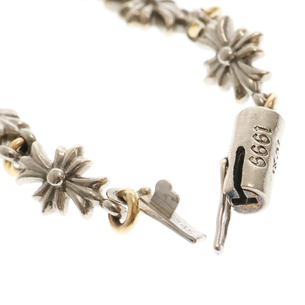CHROME HEARTS(クロムハーツ) 18K TNY E CH PLS タイニーECHプラス ホワイトゴールド コンビブレスレット 11LINK