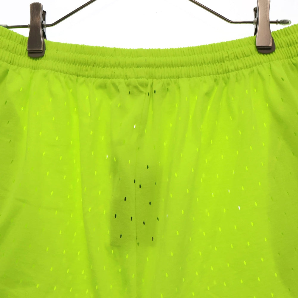 BALENCIAGA(バレンシアガ) Perforated shorts メッシュ ハーフパンツ ショートパンツ ライトグリーン 674591 TMVD4