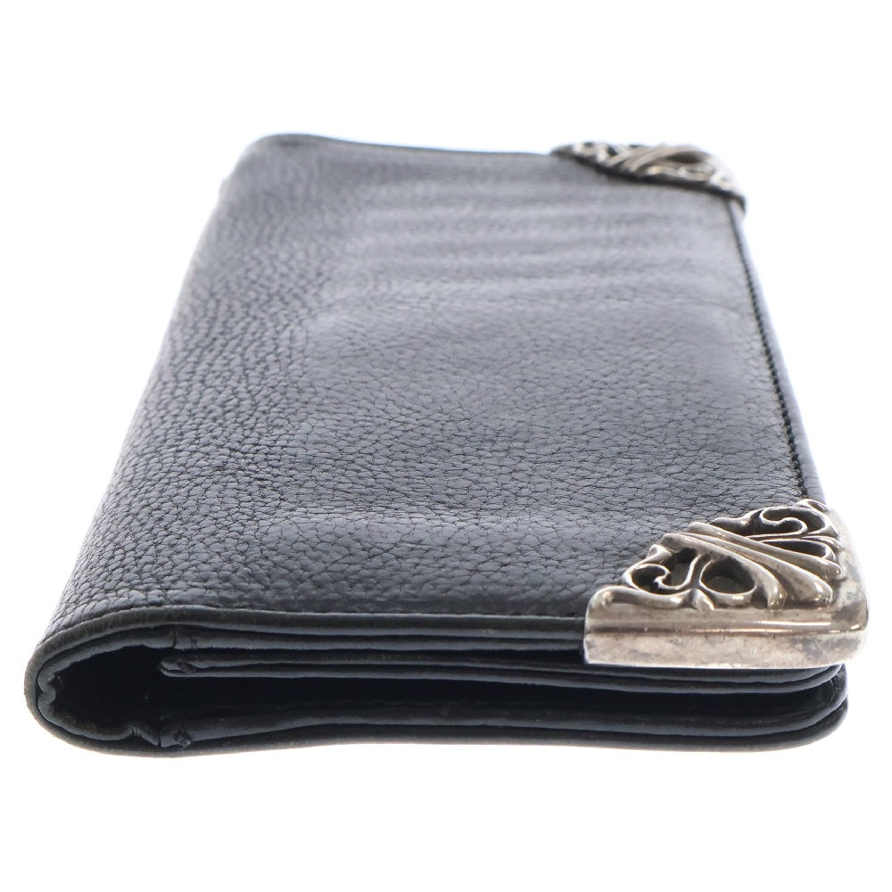 CHROME HEARTS(クロムハーツ) LNG SNGL FLD TIPS シングルフォールド レザーウォレット 長財布 ブラック