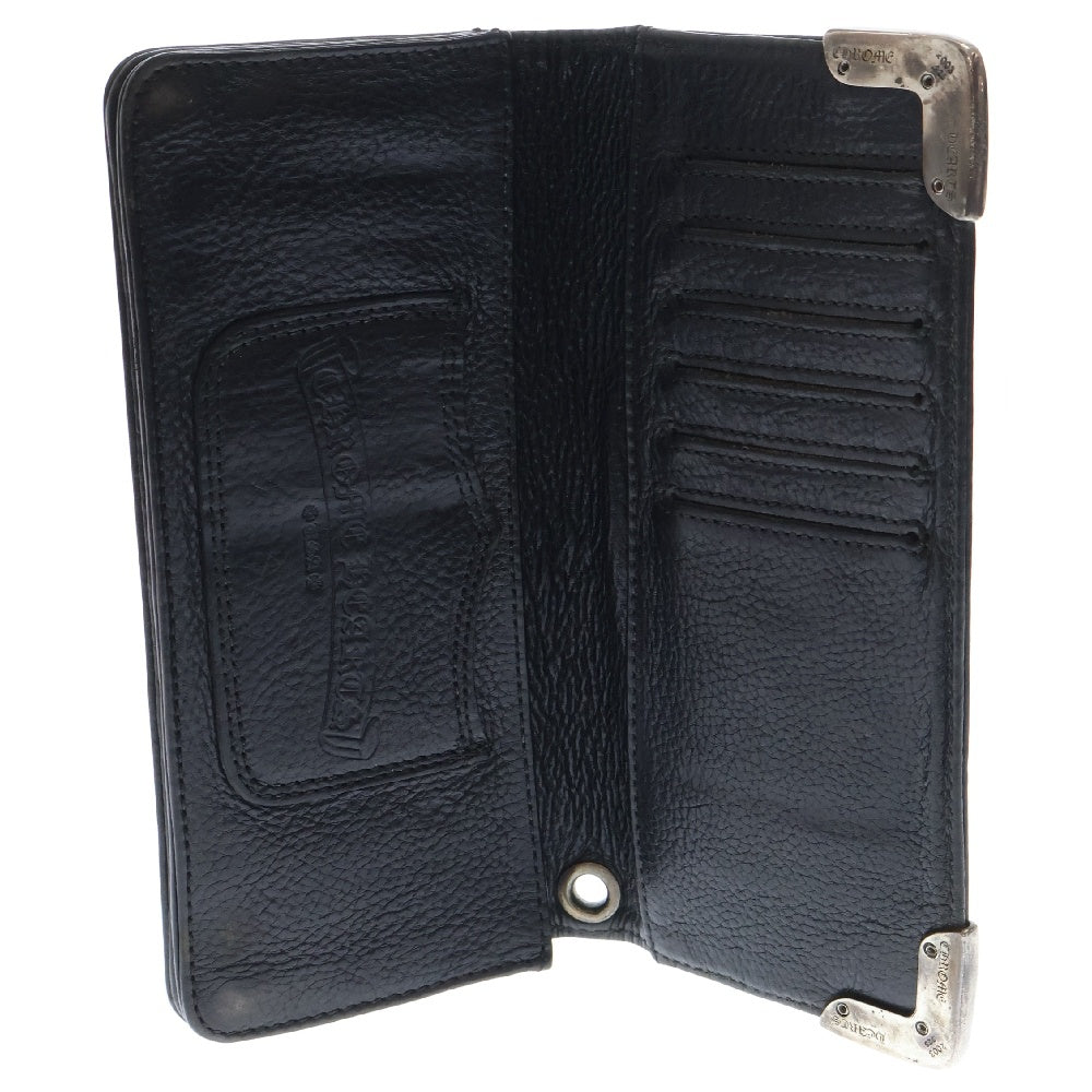 CHROME HEARTS(クロムハーツ) LNG SNGL FLD TIPS シングルフォールド レザーウォレット 長財布 ブラック