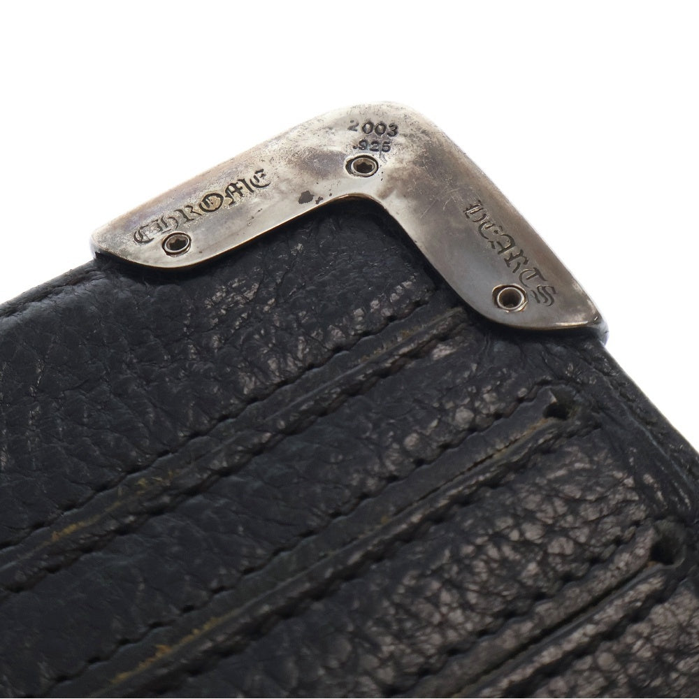 CHROME HEARTS(クロムハーツ) LNG SNGL FLD TIPS シングルフォールド レザーウォレット 長財布 ブラック