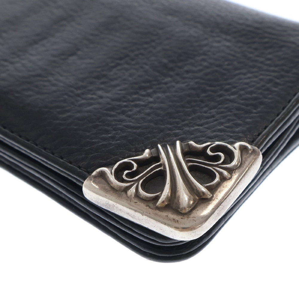 CHROME HEARTS(クロムハーツ) LNG SNGL FLD TIPS シングルフォールド レザーウォレット 長財布 ブラック