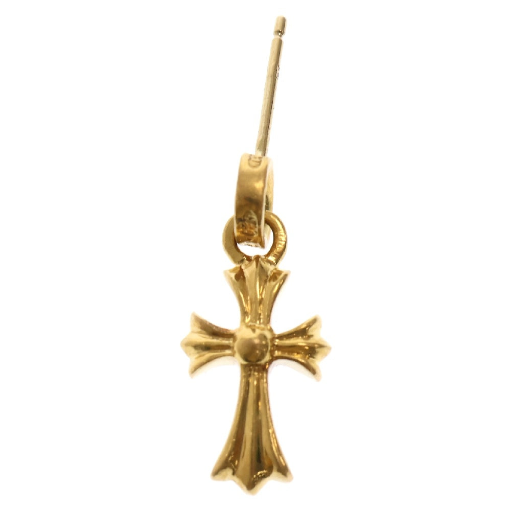 CHROME HEARTS(クロムハーツ) 22K BBY F PPRCHN P/DIA ベイビーファットクロス ドロップピアス PAVEダイヤ ゴールド BCA018 ※キャッチなし