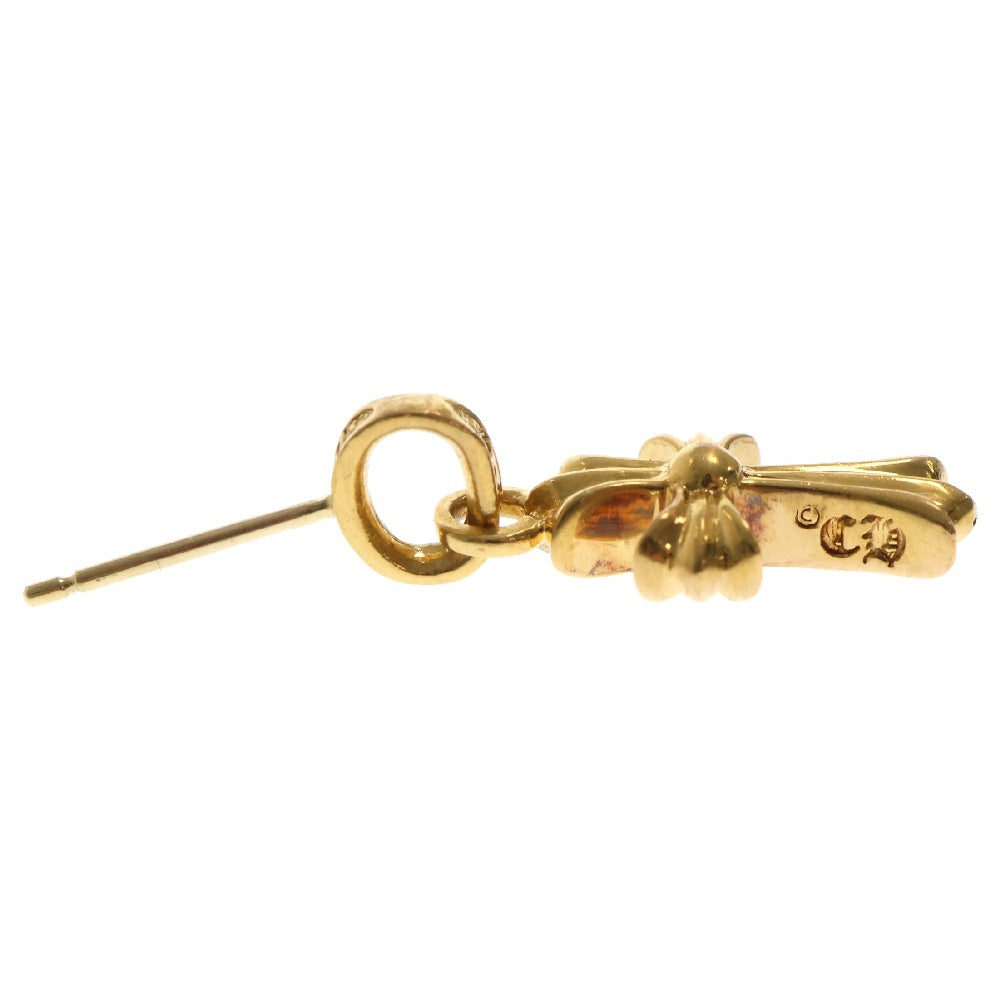 CHROME HEARTS(クロムハーツ) 22K BBY F PPRCHN P/DIA ベイビーファットクロス ドロップピアス PAVEダイヤ ゴールド BCA018 ※キャッチなし