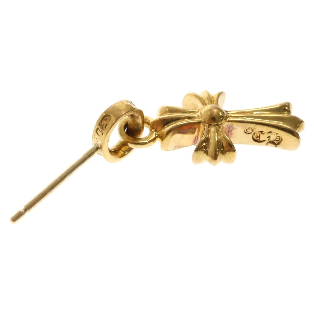 CHROME HEARTS(クロムハーツ) 22K BBY F PPRCHN P/DIA ベイビーファットクロス ドロップピアス PAVEダイヤ ゴールド BCA018 ※キャッチなし