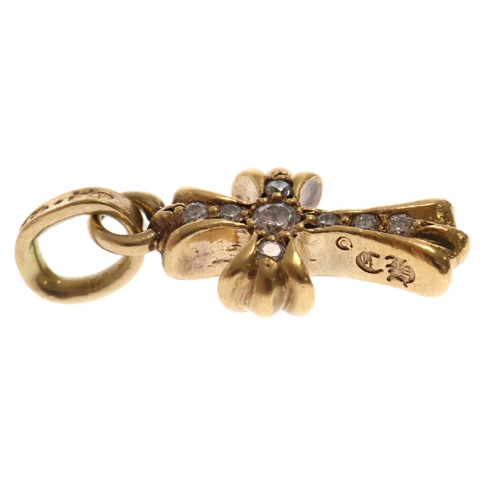 CHROME HEARTS(クロムハーツ) 22K CRS BBYFAT AFT DIA ベイビーファットクロス アフターダイヤ ペンダントトップ ゴールド BCA035
