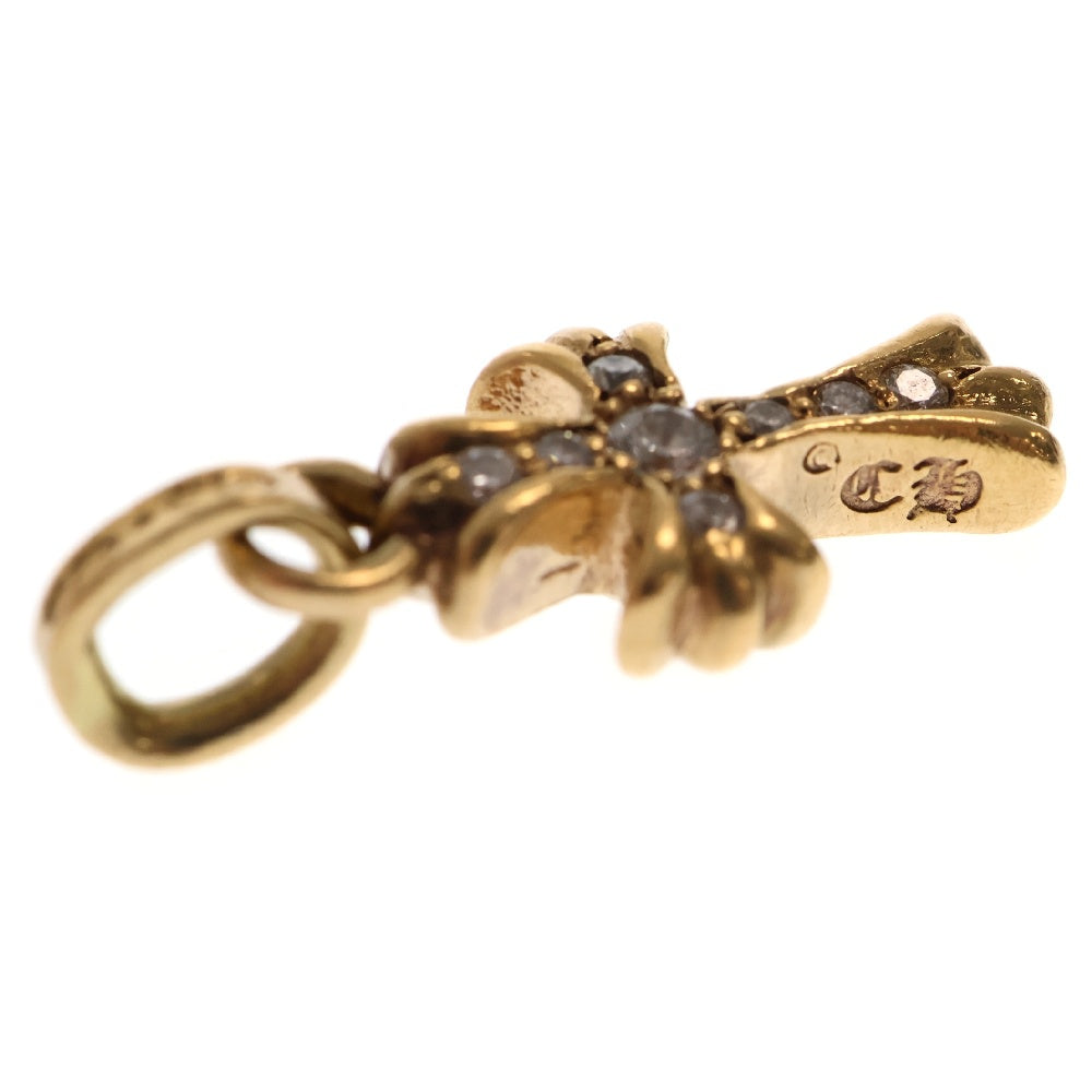 CHROME HEARTS(クロムハーツ) 22K CRS BBYFAT AFT DIA ベイビーファットクロス アフターダイヤ ペンダントトップ ゴールド BCA035