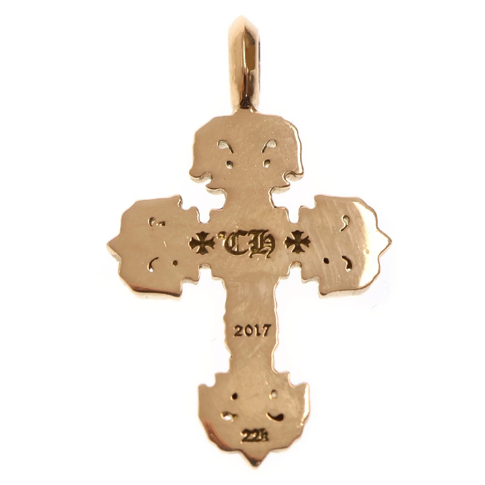 CHROME HEARTS(クロムハーツ) 22K FILIGREE TINY 1DIA タイニーフィリグリークロス 1ダイヤ ペンダントトップ ゴールド BCA044