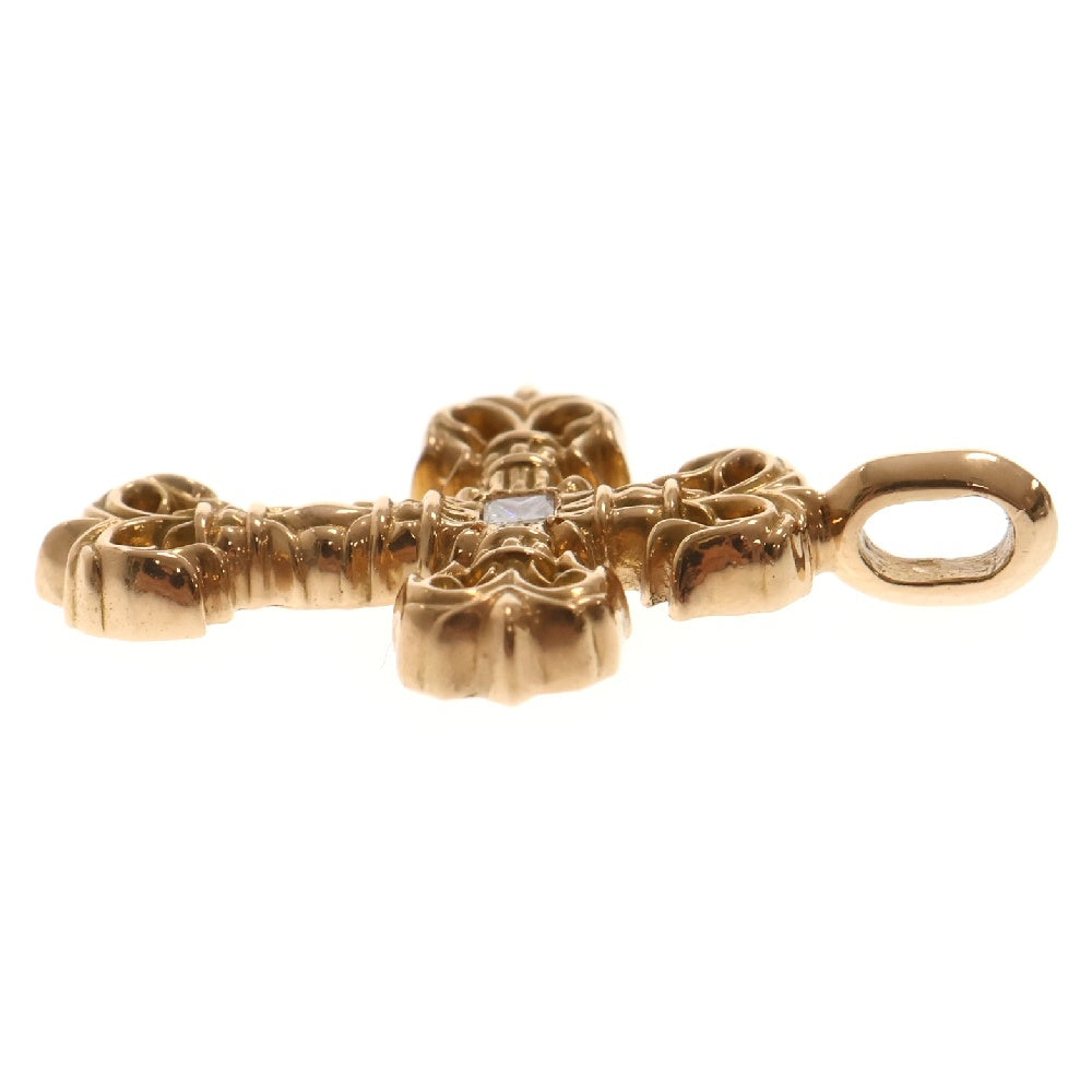CHROME HEARTS(クロムハーツ) 22K FILIGREE TINY 1DIA タイニーフィリグリークロス 1ダイヤ ペンダントトップ ゴールド BCA044