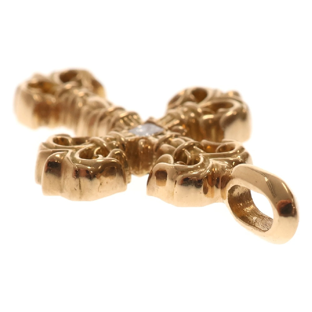 CHROME HEARTS(クロムハーツ) 22K FILIGREE TINY 1DIA タイニーフィリグリークロス 1ダイヤ ペンダントトップ ゴールド BCA044