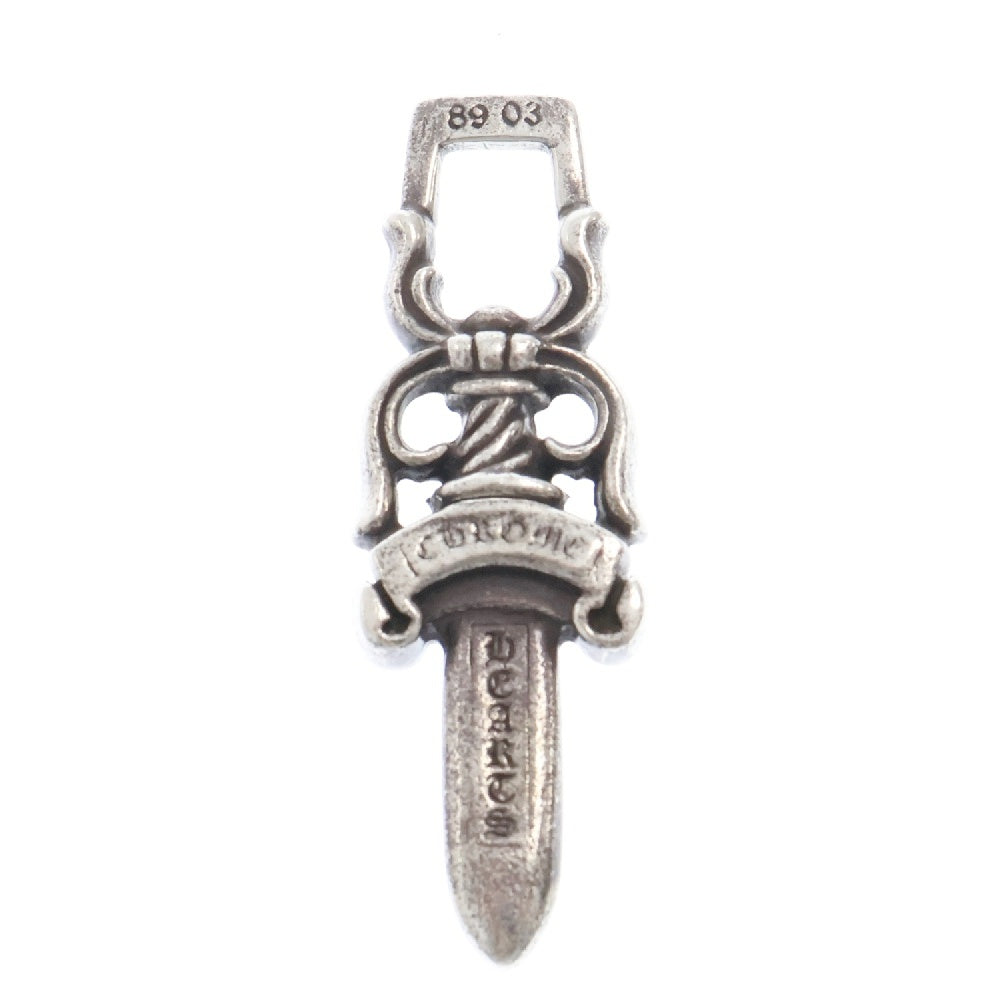 CHROME HEARTS(クロムハーツ) #10DAGGER A P D #10ダガーチャーム アフターPAVEダイヤ シルバーネックレストップ