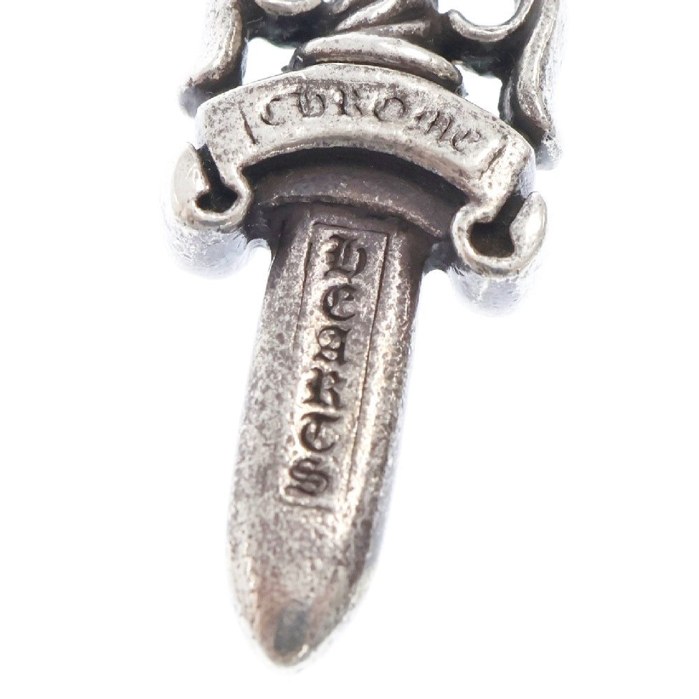 CHROME HEARTS(クロムハーツ) #10DAGGER A P D #10ダガーチャーム アフターPAVEダイヤ シルバーネックレストップ