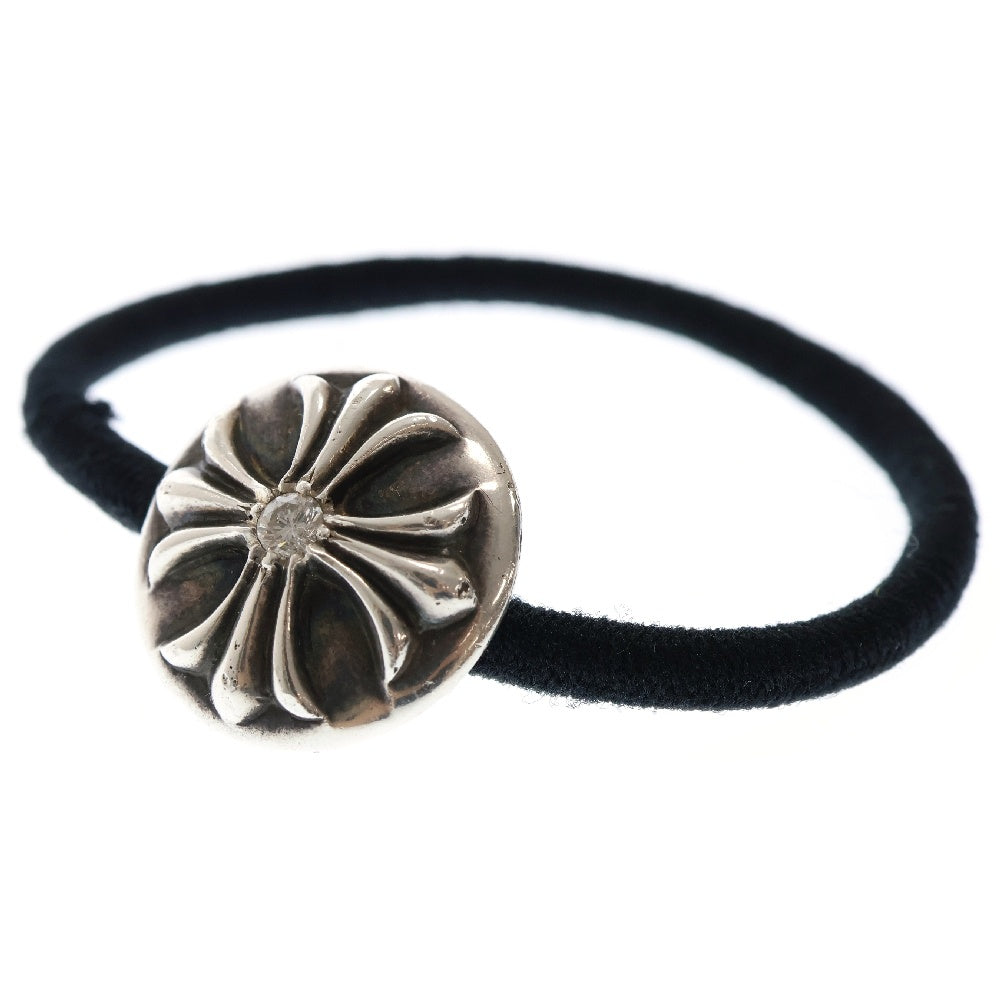 CHROME HEARTS(クロムハーツ) HAIRBAND AFT DIA クロスボール ヘアバンド ヘアゴムコンチョ アフターダイヤ シルバー
