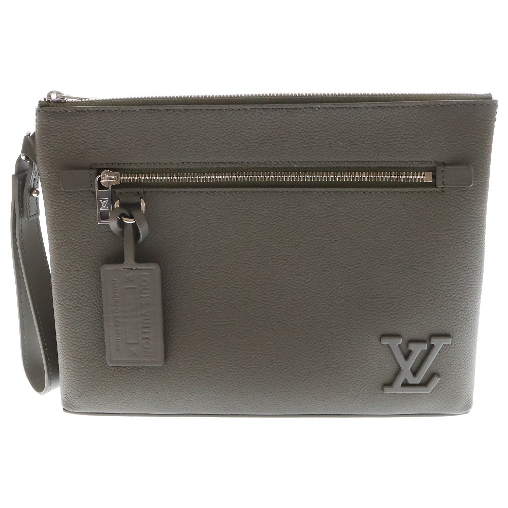 LOUIS VUITTON(ルイヴィトン) テイクオフ・ポーチ アエログラム・レザー クラッチバッグ M81735
