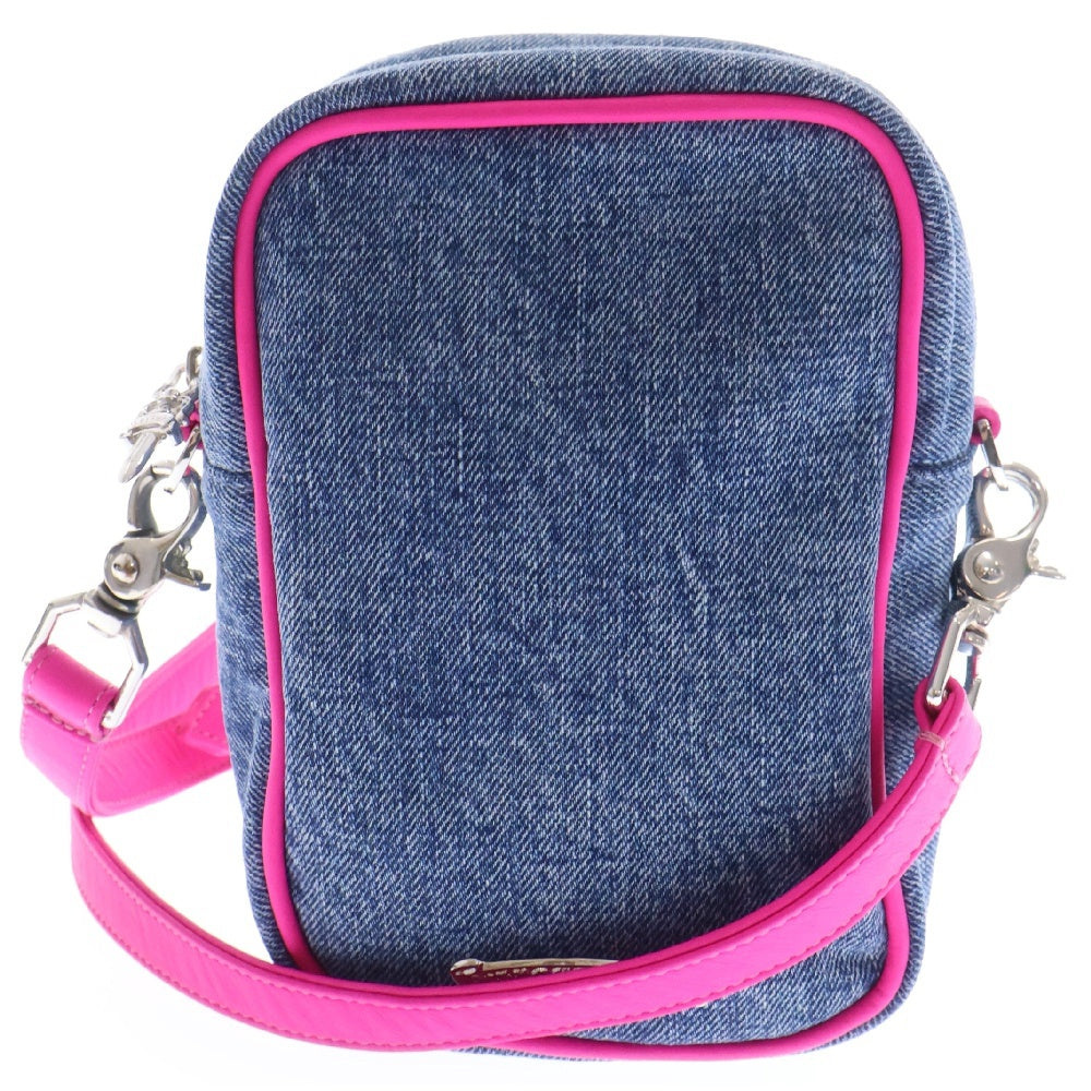 CHROME HEARTS(クロムハーツ) TAKA MINI FBRC タカミニ セメタリークロスマルチパッチデニムショルダーバッグ インディゴ/マルチ