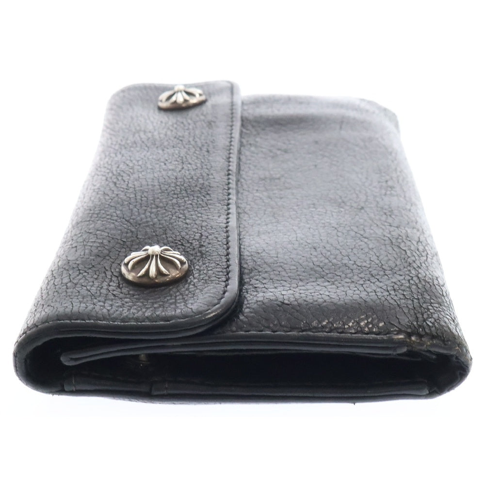 CHROME HEARTS(クロムハーツ) WAVE ウェーブ レザーウォレット 財布 ブラック BCA374