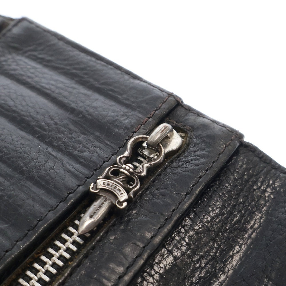 CHROME HEARTS(クロムハーツ) WAVE ウェーブ レザーウォレット 財布 ブラック BCA374