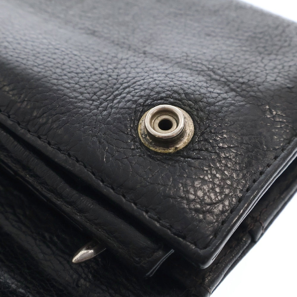 CHROME HEARTS(クロムハーツ) WAVE ウェーブ レザーウォレット 財布 ブラック BCA374