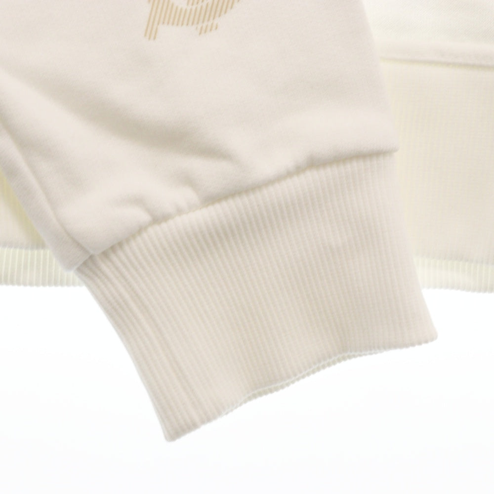 BURBERRY(バーバリー) ロゴ総柄 コットン プルオーバーパーカー 8052125 ホワイト