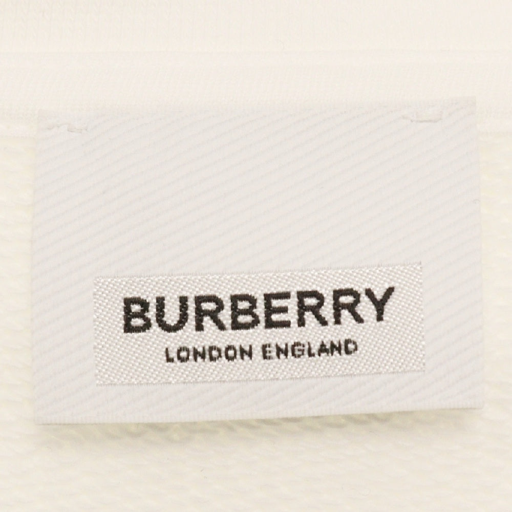 BURBERRY(バーバリー) ロゴ総柄 コットン プルオーバーパーカー 8052125 ホワイト