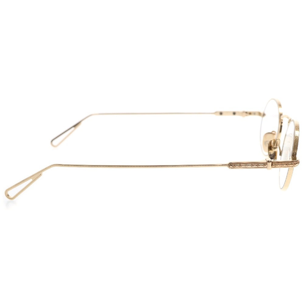 CHROME HEARTS(クロムハーツ) 48□23-151 CLAPPER クラッパー オーバルフレームゴールド眼鏡