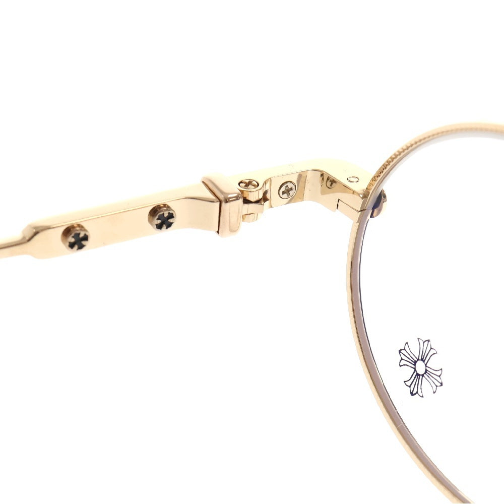 CHROME HEARTS(クロムハーツ) 48□23-151 CLAPPER クラッパー オーバルフレームゴールド眼鏡