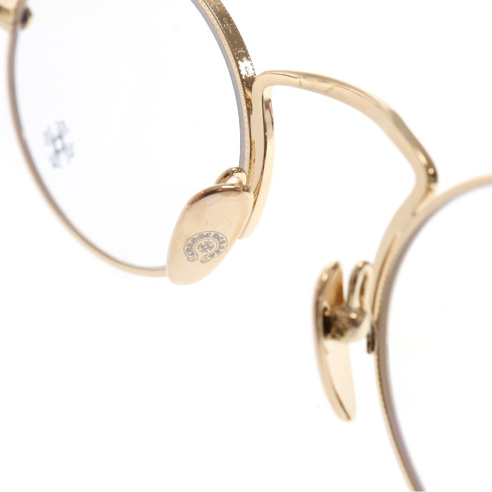 CHROME HEARTS(クロムハーツ) 48□23-151 CLAPPER クラッパー オーバルフレームゴールド眼鏡
