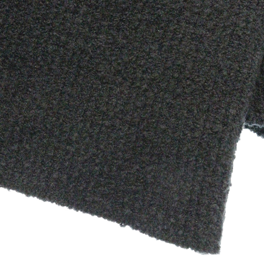 CHROME HEARTS(クロムハーツ) MED/LRG ハラコクロスパッチ コットン/ナイロンニット プルオーバーパーカー ブラック