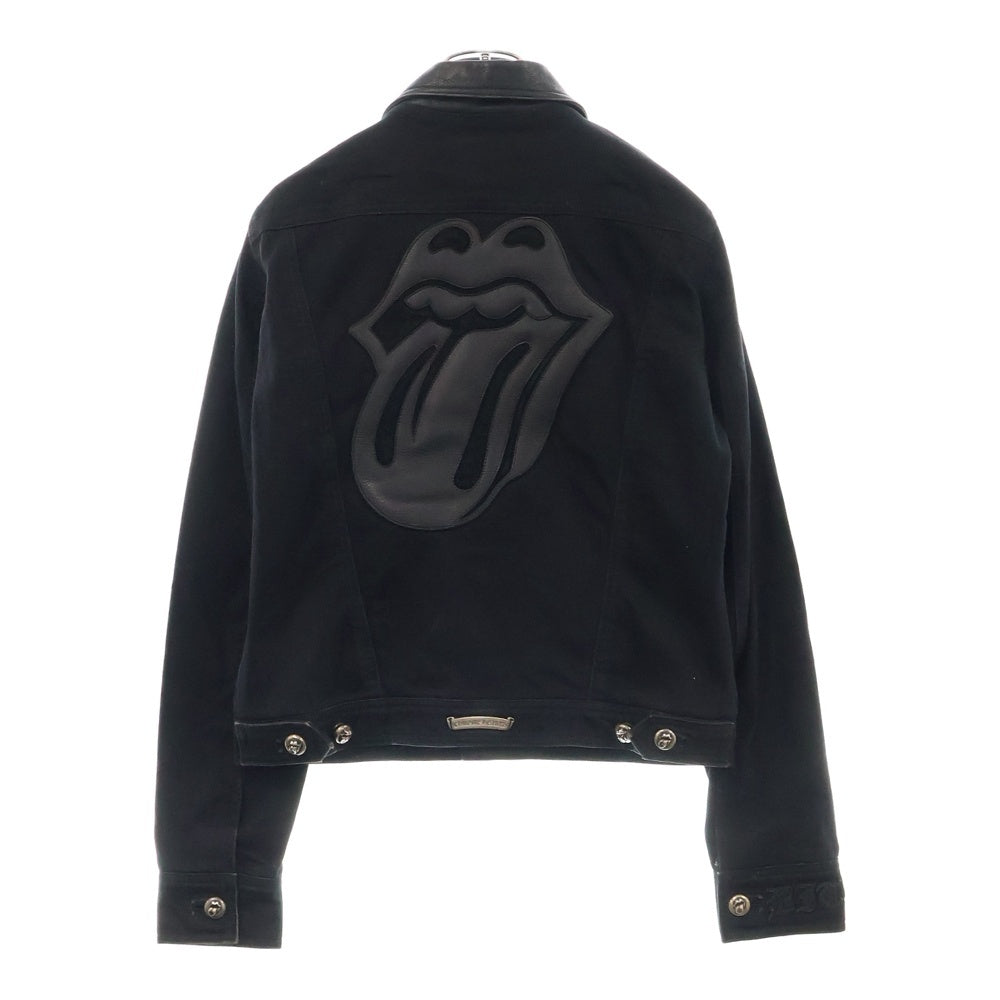 CHROME HEARTS(クロムハーツ) The Rolling Stones リップアンドタンレザー切替デニムジャケット