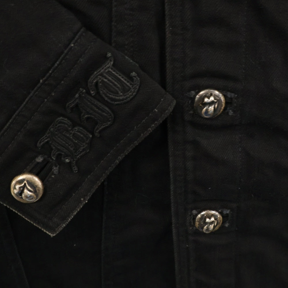 CHROME HEARTS(クロムハーツ) The Rolling Stones リップアンドタンレザー切替デニムジャケット