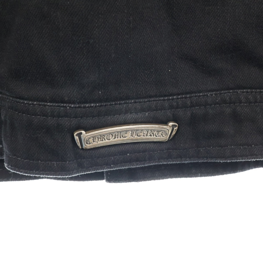 CHROME HEARTS(クロムハーツ) The Rolling Stones リップアンドタンレザー切替デニムジャケット