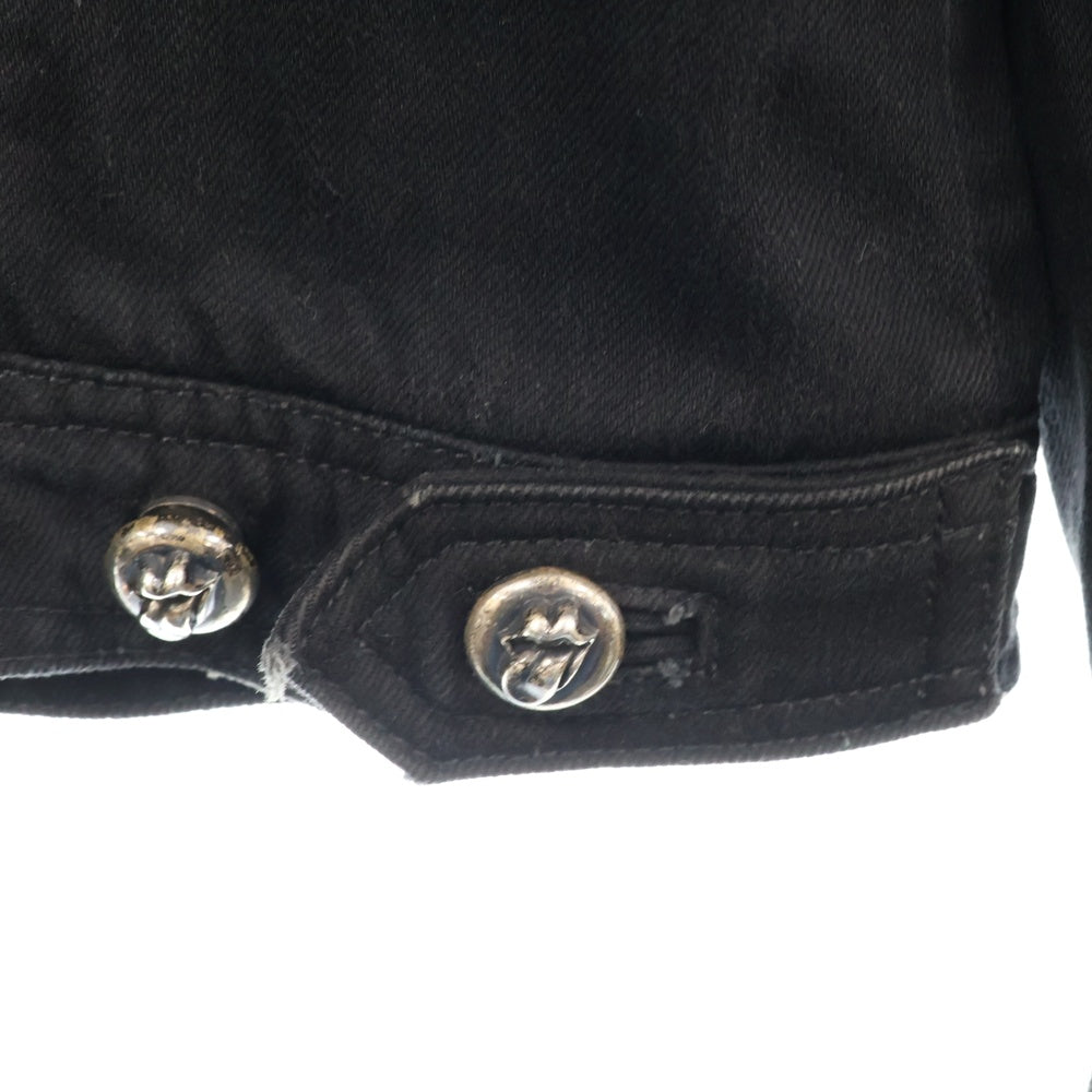 CHROME HEARTS(クロムハーツ) The Rolling Stones リップアンドタンレザー切替デニムジャケット