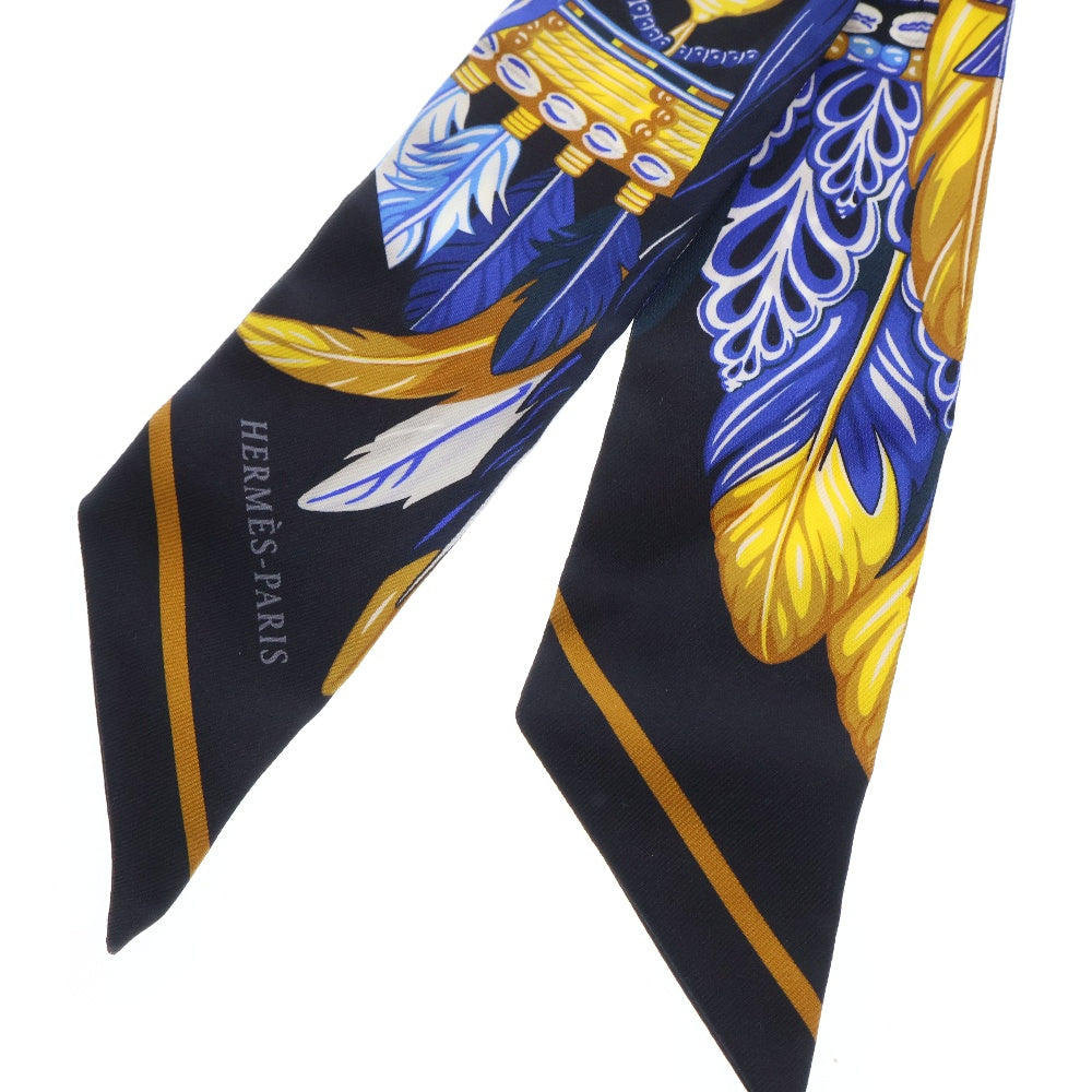 HERMES(エルメス) 総柄シルクスカーフ マルチ レディース