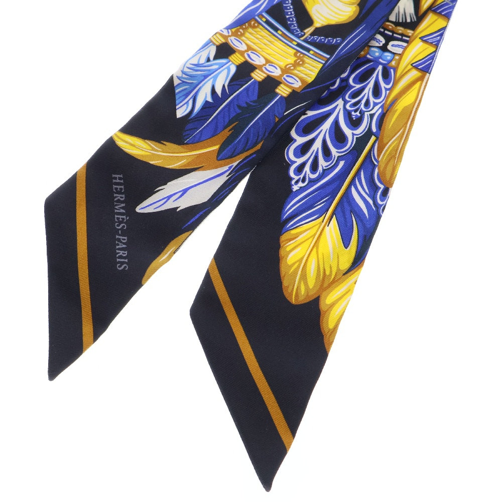 HERMES(エルメス) 総柄シルクスカーフ マルチ レディース