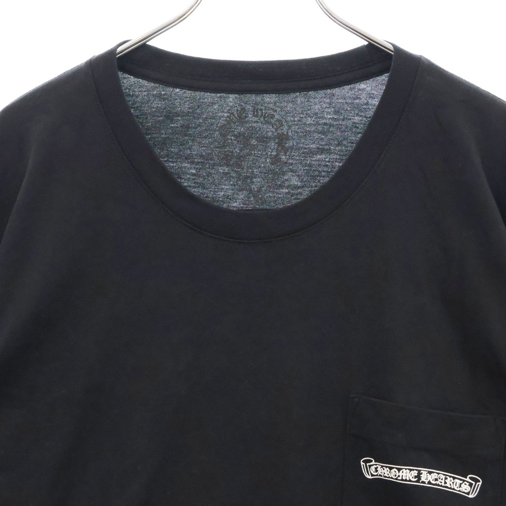 CHROME HEARTS(クロムハーツ) CH SCROLL LABEL FUCKYOU L/S /1 スクロールラベル ファックユー アームプリント ロングスリーブカットソー 長袖Tシャツ ブラック
